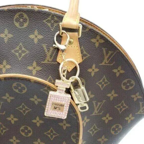 100% Auth Louis Vuitton Lock & Key with unbranded Bagcharm, Keycharm, Keychain - Picture 7 of 9